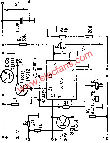 可调电压,电流应用线路图  www.obk20.com