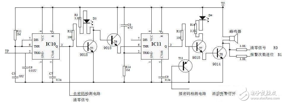 电子密码锁单稳态电路设计攻略 —电路图天天读(122)