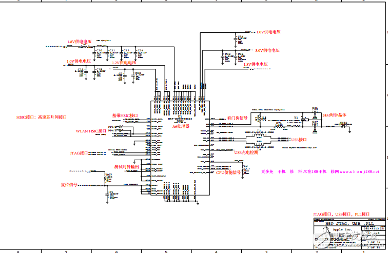 iphone5中文电路图