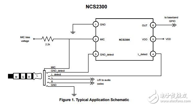 NCS2300:耳机检测接口