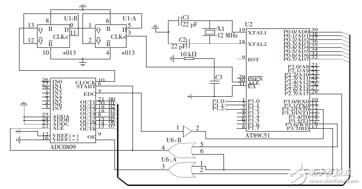 基于74LS595驱动的温度显示器设计